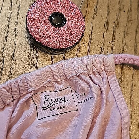 Pink purple ombre halter maxi dress girls size L NWT  Bixby Lane - Picture 2 of 14